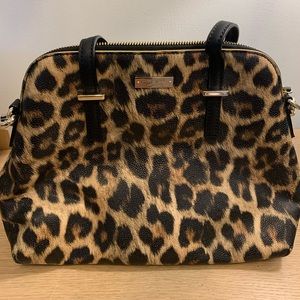 NWT Kate Spade Maise Cedar Street Leopard Print Purse